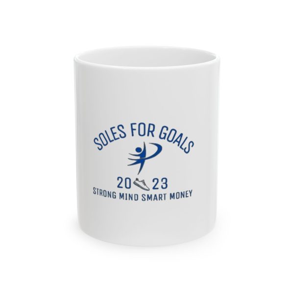 2023 Ceramic Mug – Soles for Goals, Motivational Coffee Mug, Gift for Runners, Custom Sports Mug, Inspirational Drinkware