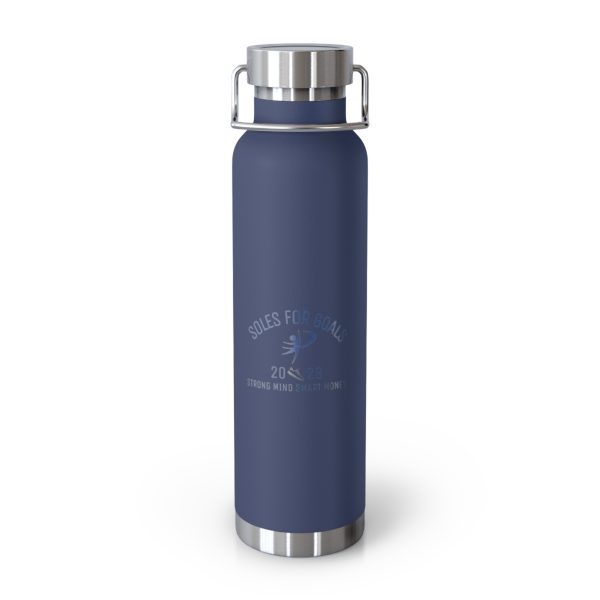 Vacuum Insulated Water Bottle, 22oz Copper, Eco-Friendly Hydration, Fitness Gift, Camping Essential, Travel Companion, Soles for Goals - Image 5
