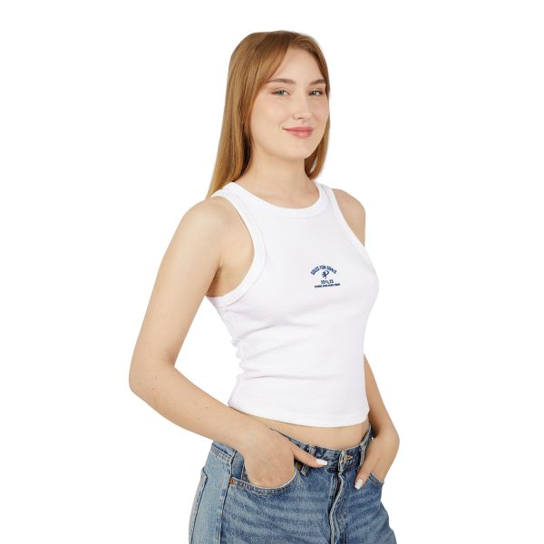 Trendy Women's Micro Rib Tank Top, Stylish Summer Crop Top, Casual Workout Top, Gift for Her, Beachwear Essential - Image 3