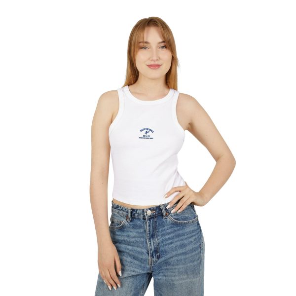 Trendy Women's Micro Rib Tank Top, Stylish Summer Crop Top, Casual Workout Top, Gift for Her, Beachwear Essential - Image 4